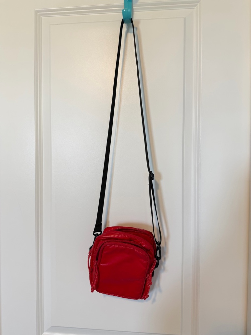 Red Crossbody Nylon Mini Bag - Picture 2 of 5